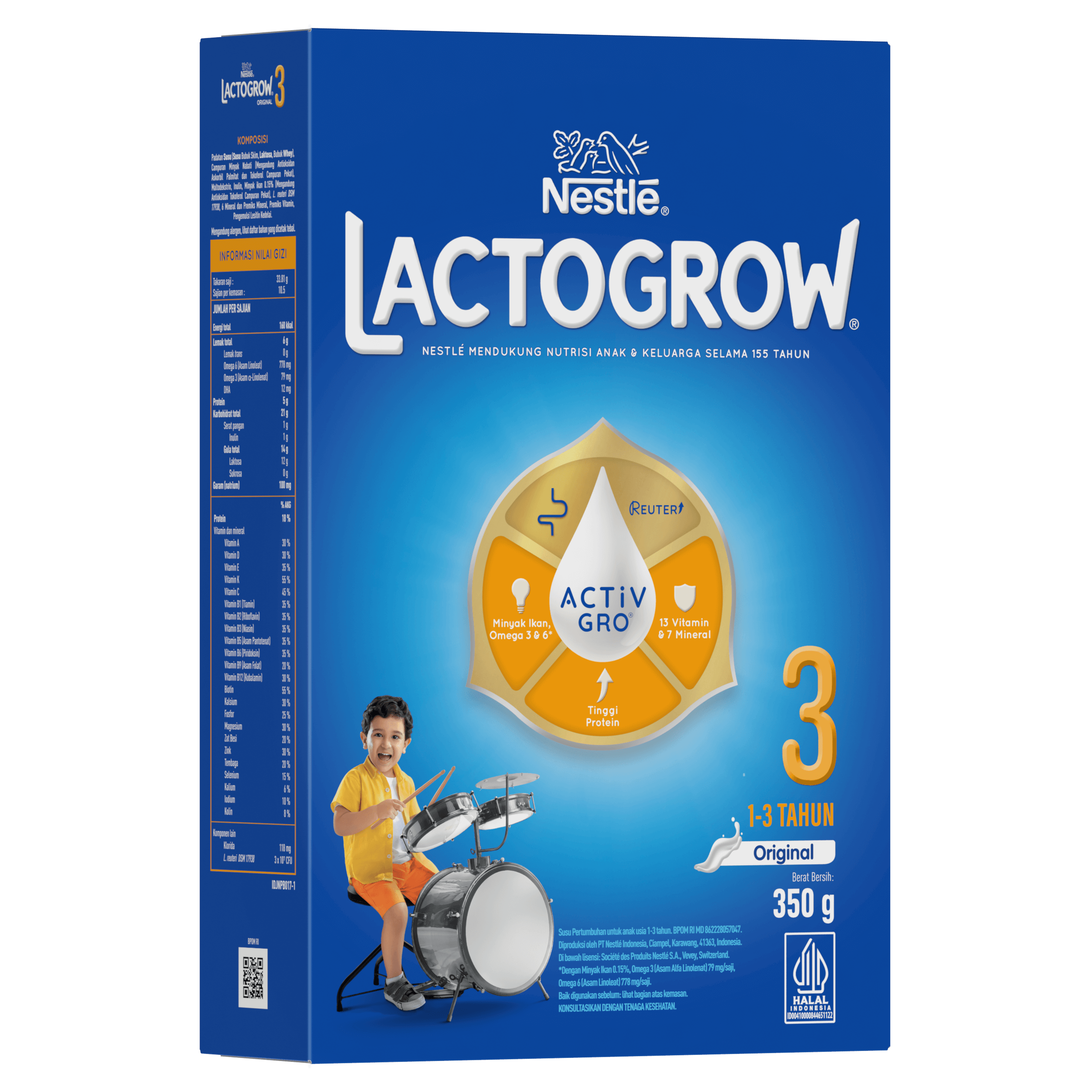 LACTOGROW 3 Original 350g LACTOCLUB Indonesia